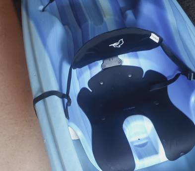 Blue Pelican Trailblazer 100 NXT kayak paddle and life vest included if need. Sports Rack for transport if needed.