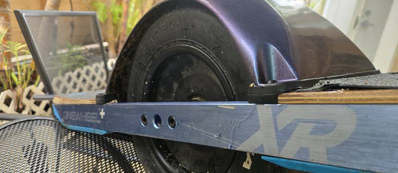 OneWheel XR+ (with fender, handle, and rail guards)