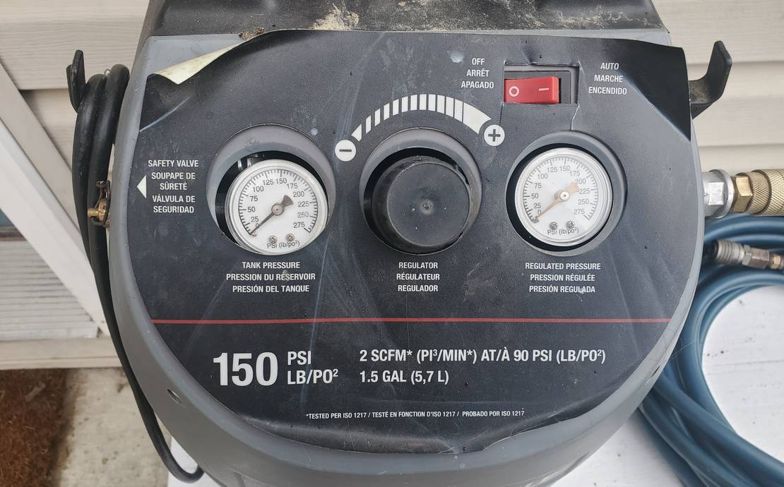 Porter Cable Air Compressor 150 PSI 2.2 SCFM