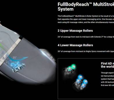 Diawa Supreme Massage Chair Hybrid Zero Gravity Dual rollers