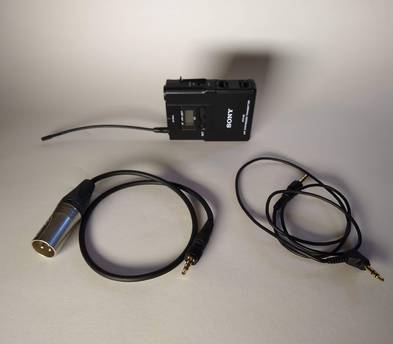 SONY Wireless lapel and handheld mic for use with SONY Jungle Cam
