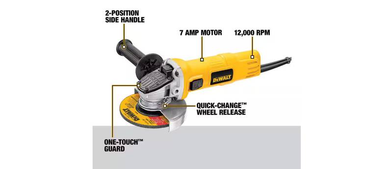 DEWALT DWE4011 angle grinder
