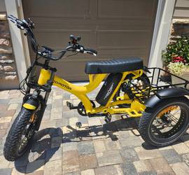Like New ADDMOTOR 2 Person Electric Trike - HEROTRI M-365X Electric Beach Cruiser Trike for 2 Adults
