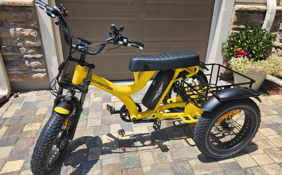 Like New ADDMOTOR 2 Person Electric Trike - HEROTRI M-365X Electric Beach Cruiser Trike for 2 Adults