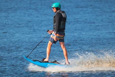 GOYOJO 10KW Entry-Level Electric Surfboard (Like JetSurf) JetBoard with Carrying Carts