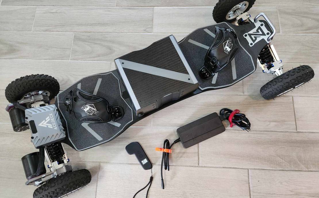 Acedeck NYX Z3 Offroad Electric Mountainboard eSkate Skateboard with MBS Bindings