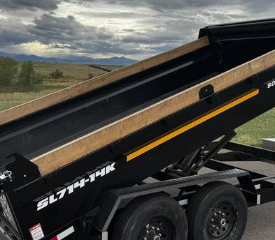 Dump Trailer: 7x14' Hydraulic dump trailer | 12,000lb capacity | 24x7 contactless pickup/dropoff