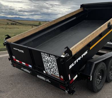 Dump Trailer: 7x14' Hydraulic dump trailer | 12,000lb capacity | 24x7 contactless pickup/dropoff