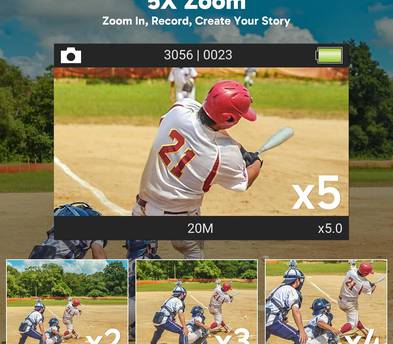 4K Action Camera | Waterproof to 131ft | Mounts, Batteries & 32GB SD Card Included