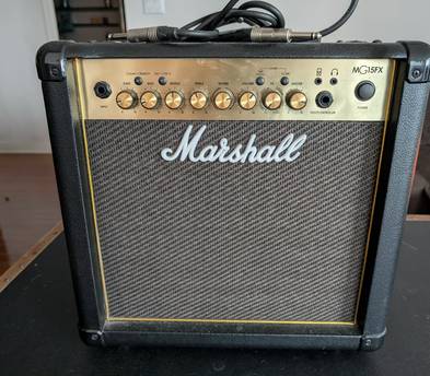 Marshall mg15fx 15w guitar amp (includes 1 cable)