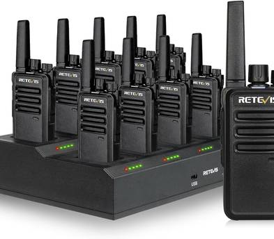 10x Retevis RT68 2-Way Radio Long Range Walkie Talkies + Multi Charger