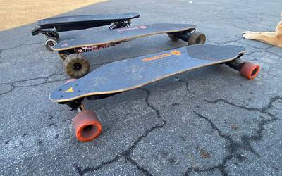Boosted electric skateboard V1
