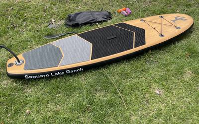 10’ Inflatable stand up paddle board, 6 available