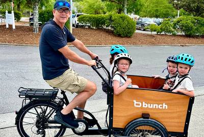 Rent Bunch Bike Original 4 Electric Cargo Trike For Families in Washington DC FriendWithA