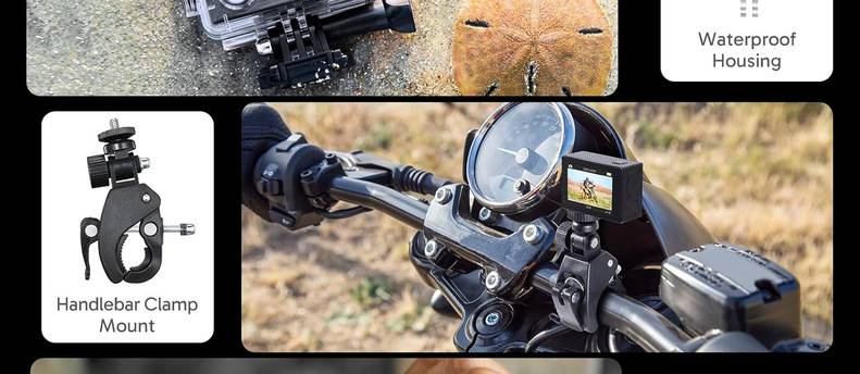 4K Action Camera | Waterproof to 131ft | Mounts, Batteries & 32GB SD Card Included
