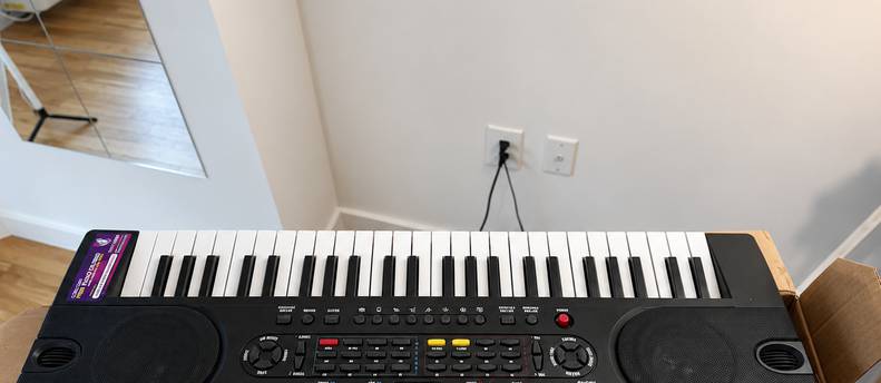 RockJam 61-Key Electronic Keyboard | Perfect for Beginners & Piano Practice