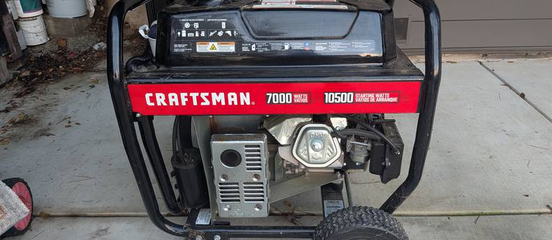 7,000W Portable Generator (10,500W Starting) – Craftsman