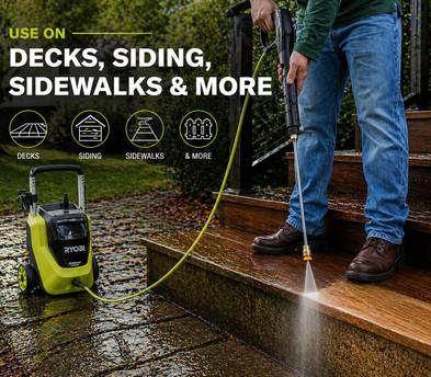 Professional Pressure Washer + Surface Cleaner + Foam Cannon (Driveways, Patios, Cars)