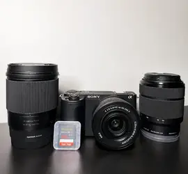 Sony ZV-E10 II Camera Kit + Sigma 16mm f/1.4 + Sony 28-70mm + 16-50mm