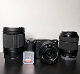 Sony ZV-E10 II Camera Kit + Sigma 16mm f/1.4 + Sony 28-70mm + 16-50mm