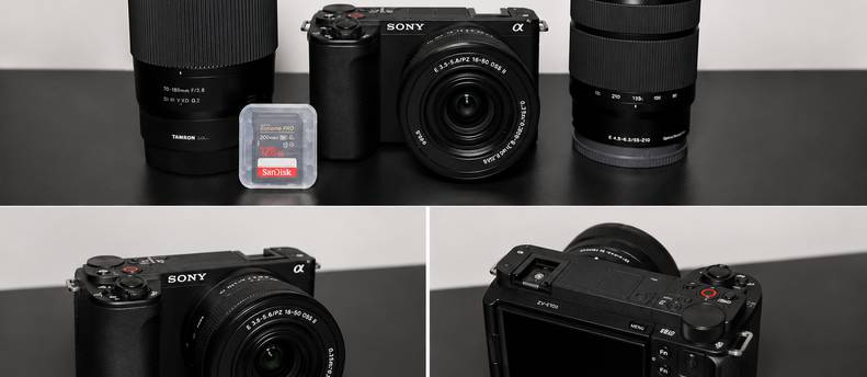 Sony ZV-E10 II Camera Kit + Sigma 16mm f/1.4 + Sony 28-70mm + 16-50mm