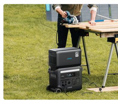 Anker SOLIX F2000+Expansion Battery Power Station 4548Wh TOTAL Solar Portable Generator 2400W