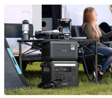 Anker SOLIX F2000+Expansion Battery Power Station 4548Wh TOTAL Solar Portable Generator 2400W