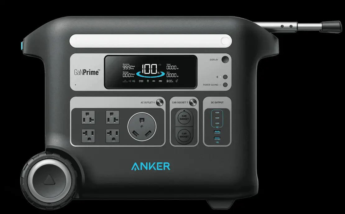 Anker SOLIX F2000 Portable Power Station 2400W Solar Generator 2048Wh