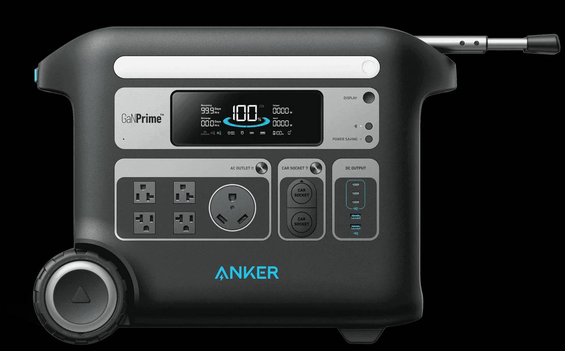 Anker SOLIX F2000 Portable Power Station 2400W Solar Generator 2048Wh