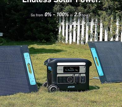 Anker SOLIX F2000 Portable Power Station 2400W Solar Generator 2048Wh