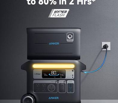 Anker SOLIX F2600+Expansion Battery Power Station 5120Wh TOTAL Solar Portable Generator 2400W