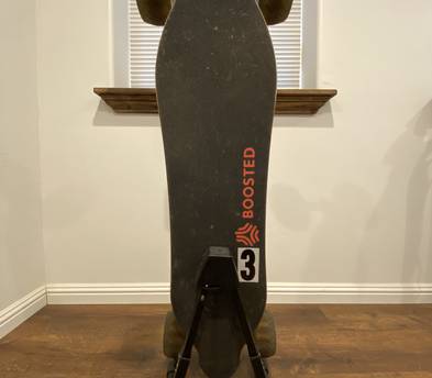Boosted V2 Dual+ electric skateboard with upgraded 120mm wheels
