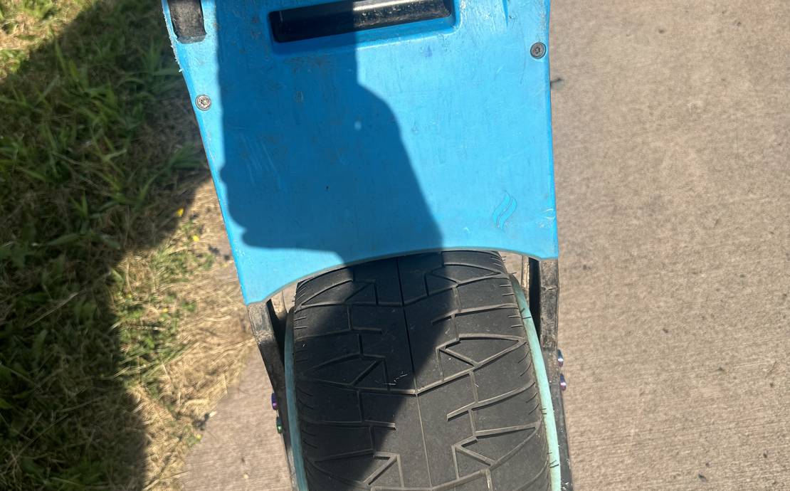 Onewheel GT with lightning rails and GOAT treaded tire