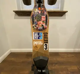Boosted V2 Dual+ electric skateboard with upgraded 120mm wheels