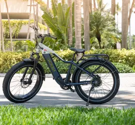 IMREN Electric Bike ebike for Adults. Powerful 750W Motor. Shimano 7-Speed when used as a regular bike. Fat Tire.