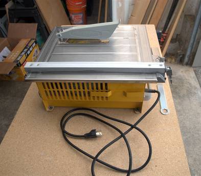 7" Wet Tile Saw – 0.75 HP Stainless Steel Table