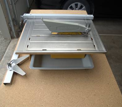 7" Wet Tile Saw – 0.75 HP Stainless Steel Table