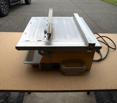 7" Wet Tile Saw – 0.75 HP Stainless Steel Table