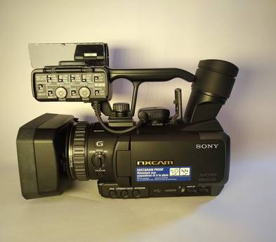 SONY Professional video camera “Jungle Cam” with shotgun mic