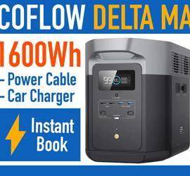 EcoFlow DELTA Max 1600Wh Portable Power Station Electric Generator