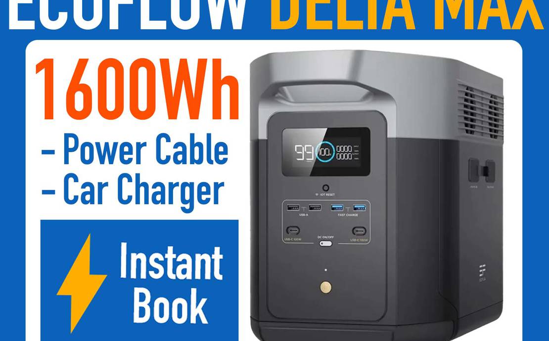 EcoFlow DELTA Max 1600Wh Portable Power Station Electric Generator