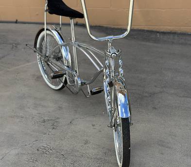 Silver Chrome Low Rider Bike