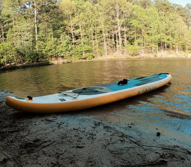 Hala Playa Inflatable Paddleboard with gear
