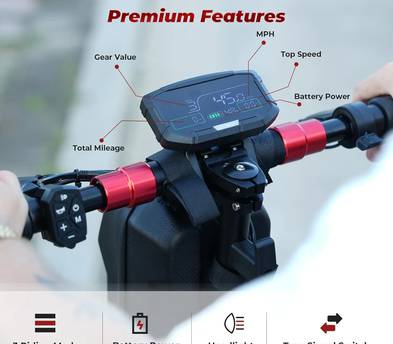 isinwheel Off Road Electric Scooter 2025 Upgraded Version