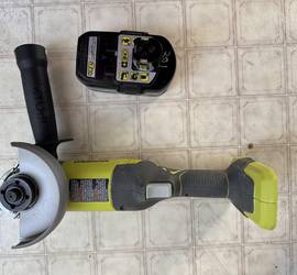 Ryobi 4 1/2 inch 18+ cordless angle grinder