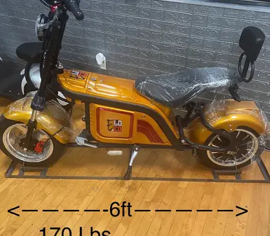 E-Loco 3000w 2 Seater Scooter Motorcycle Bike 48mph 40mile