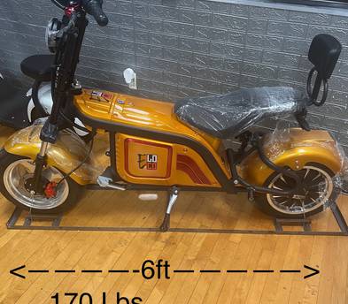 E-Loco 3000w 2 Seater Scooter Motorcycle Bike 48mph 40mile