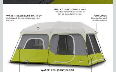 Core 9 Person Instant Tent
