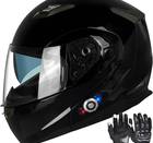 XL Bluetooth Motorcycle Helmet, Music, Phone, Helmet-to-Helmet Communication