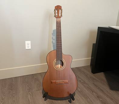 Handcrafted flamenco style guitar. Perfect for ripping or small hands